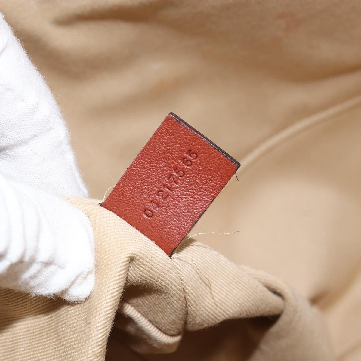 Chloe Woody Tote Canvas with Leather, BEIGE, CANVAS, Tote bag