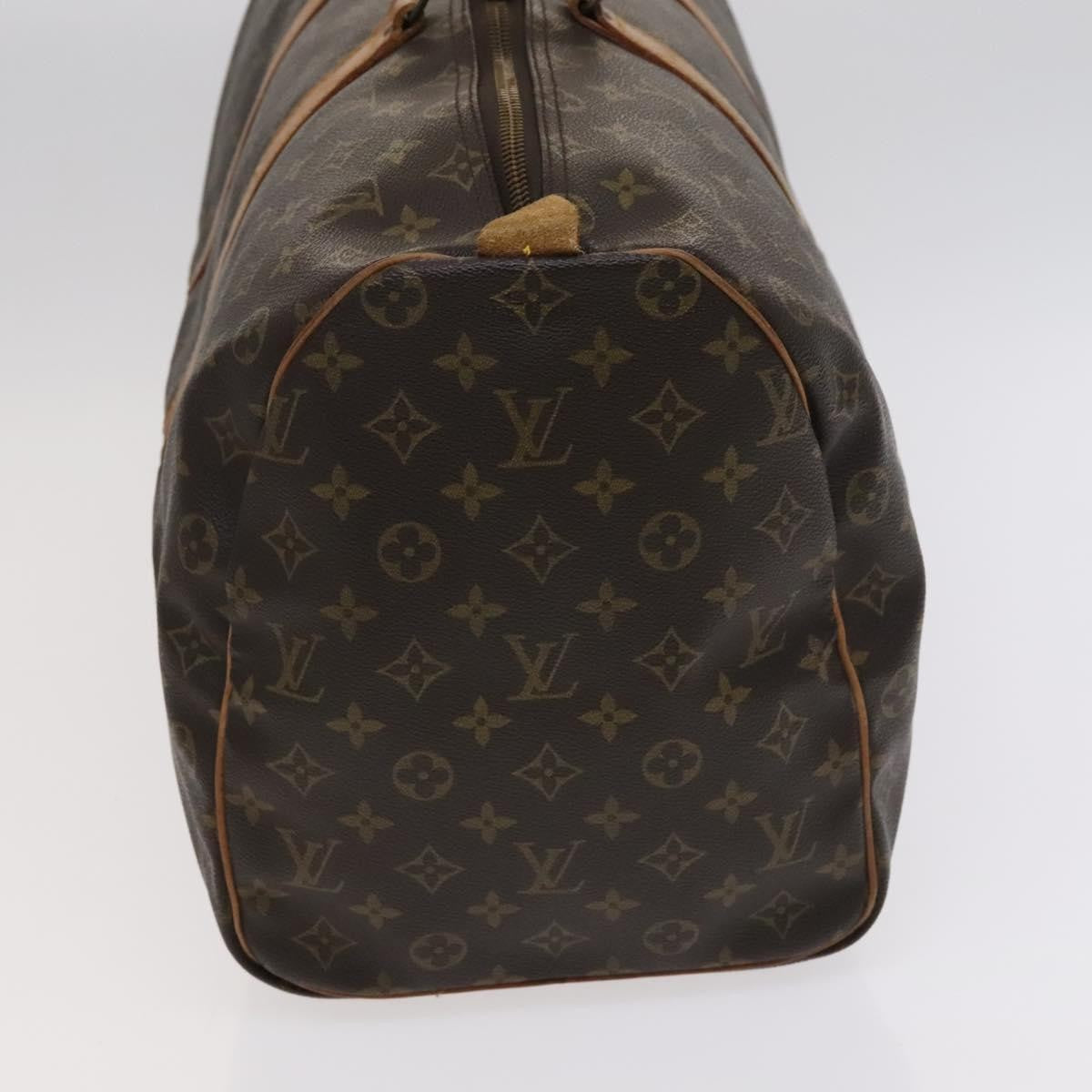 Louis Vuitton Keepall Bag Monogram Canvas, BROWN, CANVAS, Travel bag