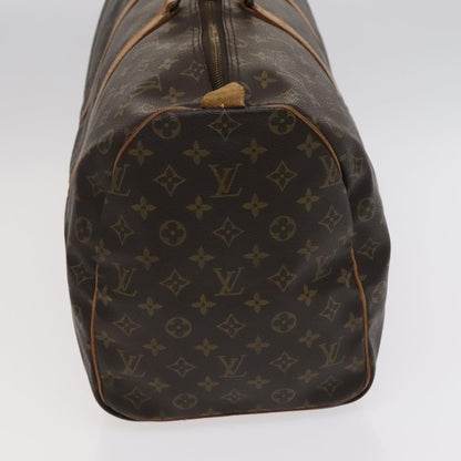 Louis Vuitton Keepall Bag Monogram Canvas, BROWN, CANVAS, Travel bag