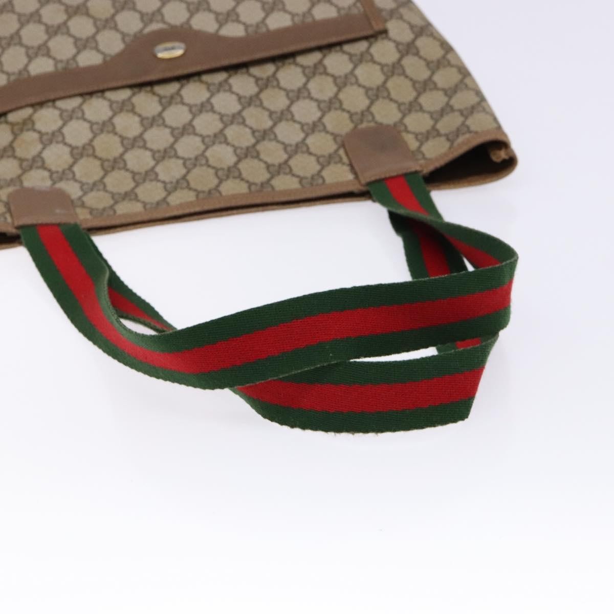 Gucci Ophidia Front Pocket Shopper Tote GG Coated Canvas, Beige, Canvas, Tote Bag
