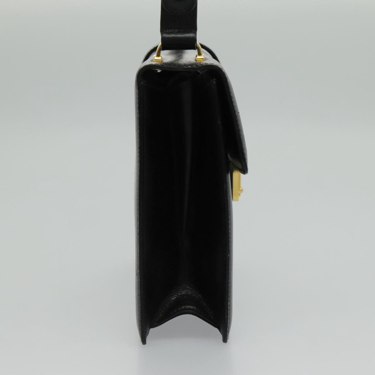 Celine Shoulder Bag Leather, BLACK, LEATHER, Shoulder bag