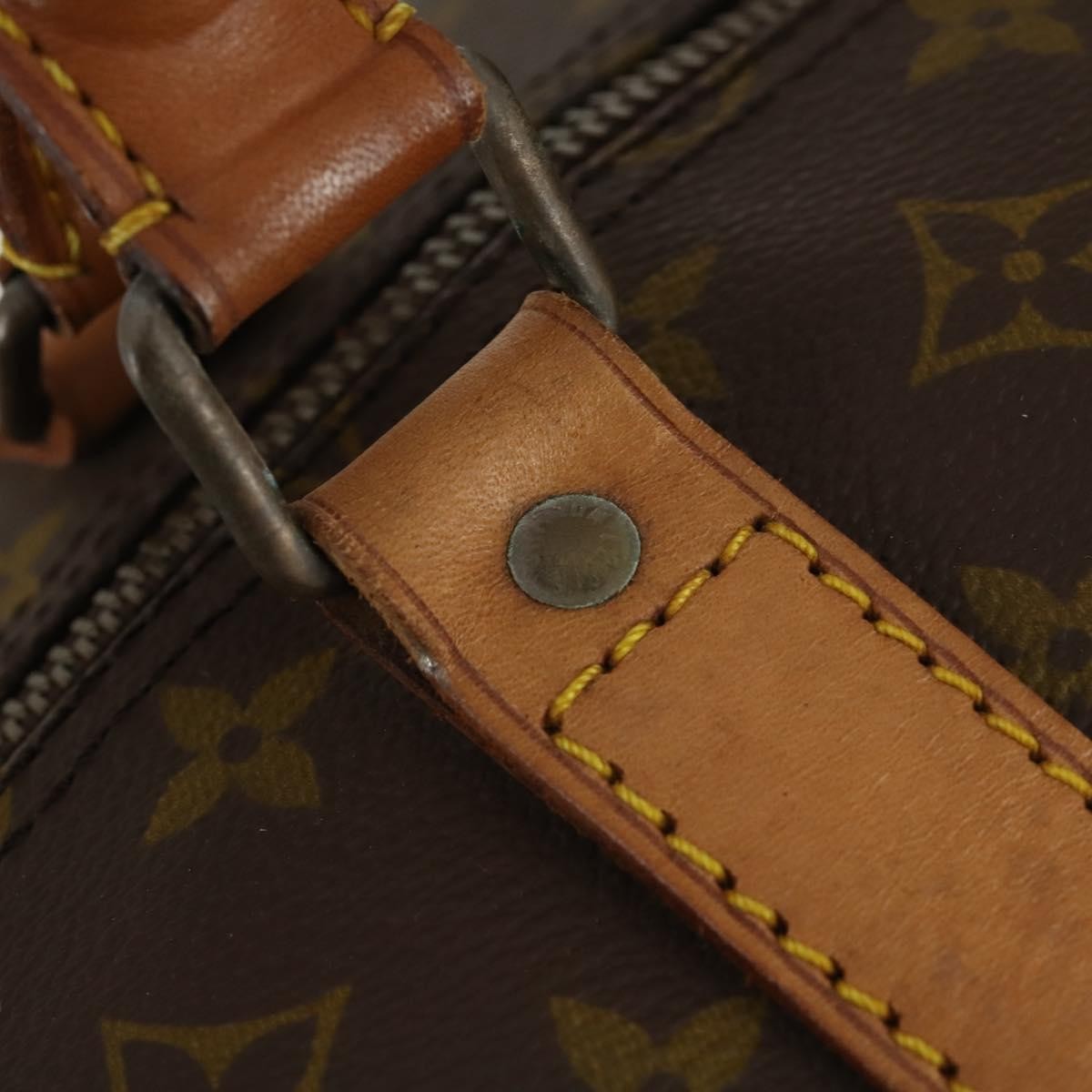 Louis Vuitton Keepall Bag Monogram Canvas, BROWN, CANVAS, Travel bag
