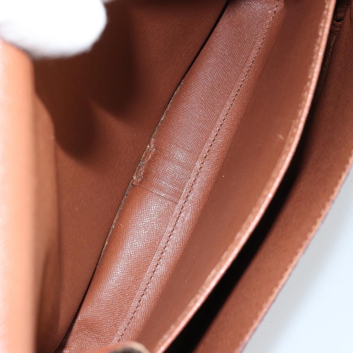 Louis Vuitton Cartouchiere Handbag Monogram Canvas, BROWN, CANVAS, Shoulder bag