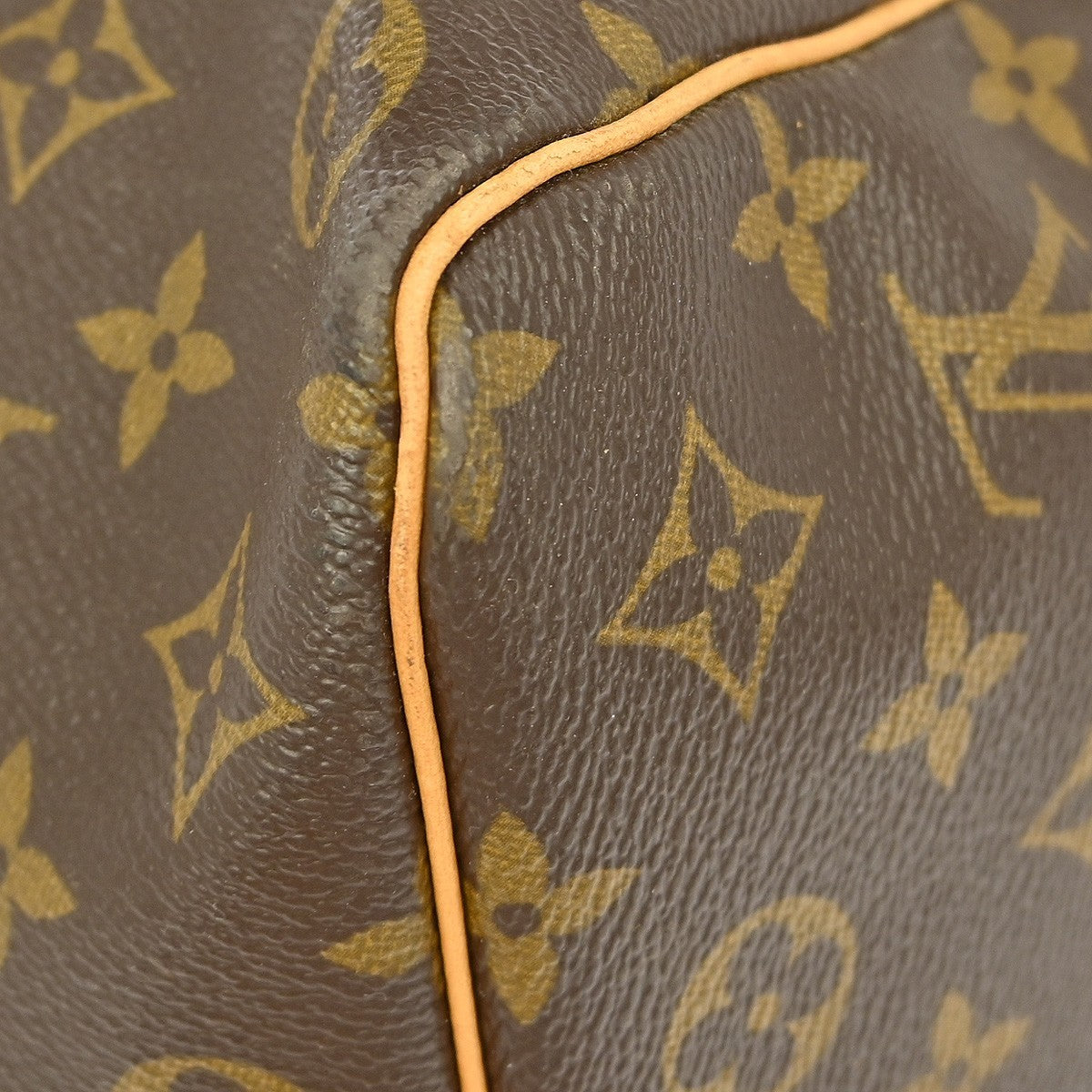 Louis Vuitton Keepall Bag Monogram Canvas, BROWN, CANVAS, Travel bag