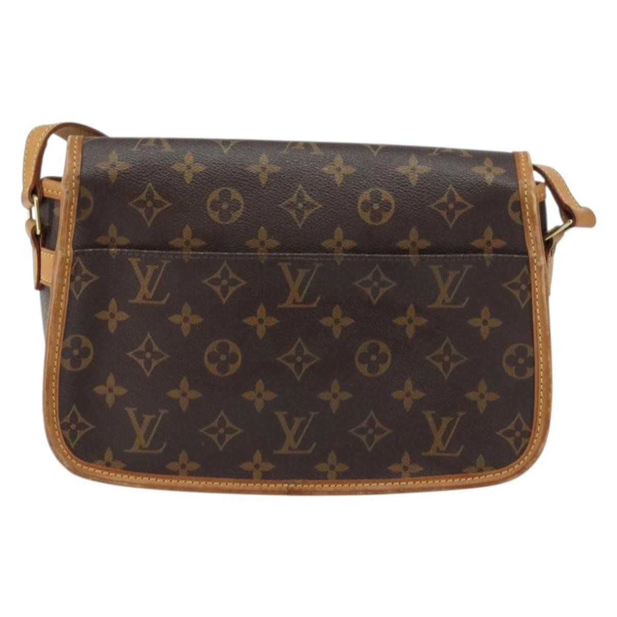 Louis Vuitton Sologne Handbag Monogram Canvas, BROWN, CANVAS, Shoulder bag