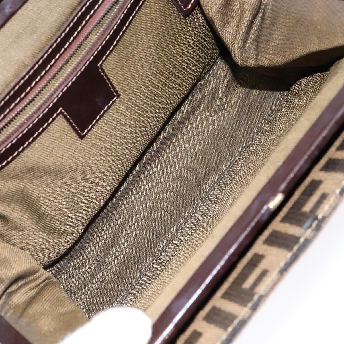 Fendi Vintage Zucca Zucca canvas, BROWN, CANVAS, Handbag