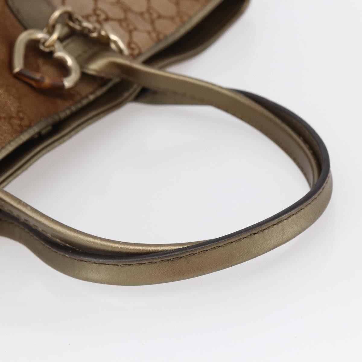 Gucci Heart Bit Open Tote GG Canvas with Leather, BEIGE, CANVAS, Tote bag