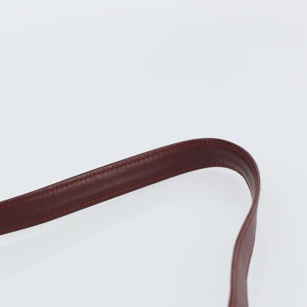 cartier Must de Cartier Shoulder Bag Leather, BURGUNDY, LEATHER, Shoulder bag
