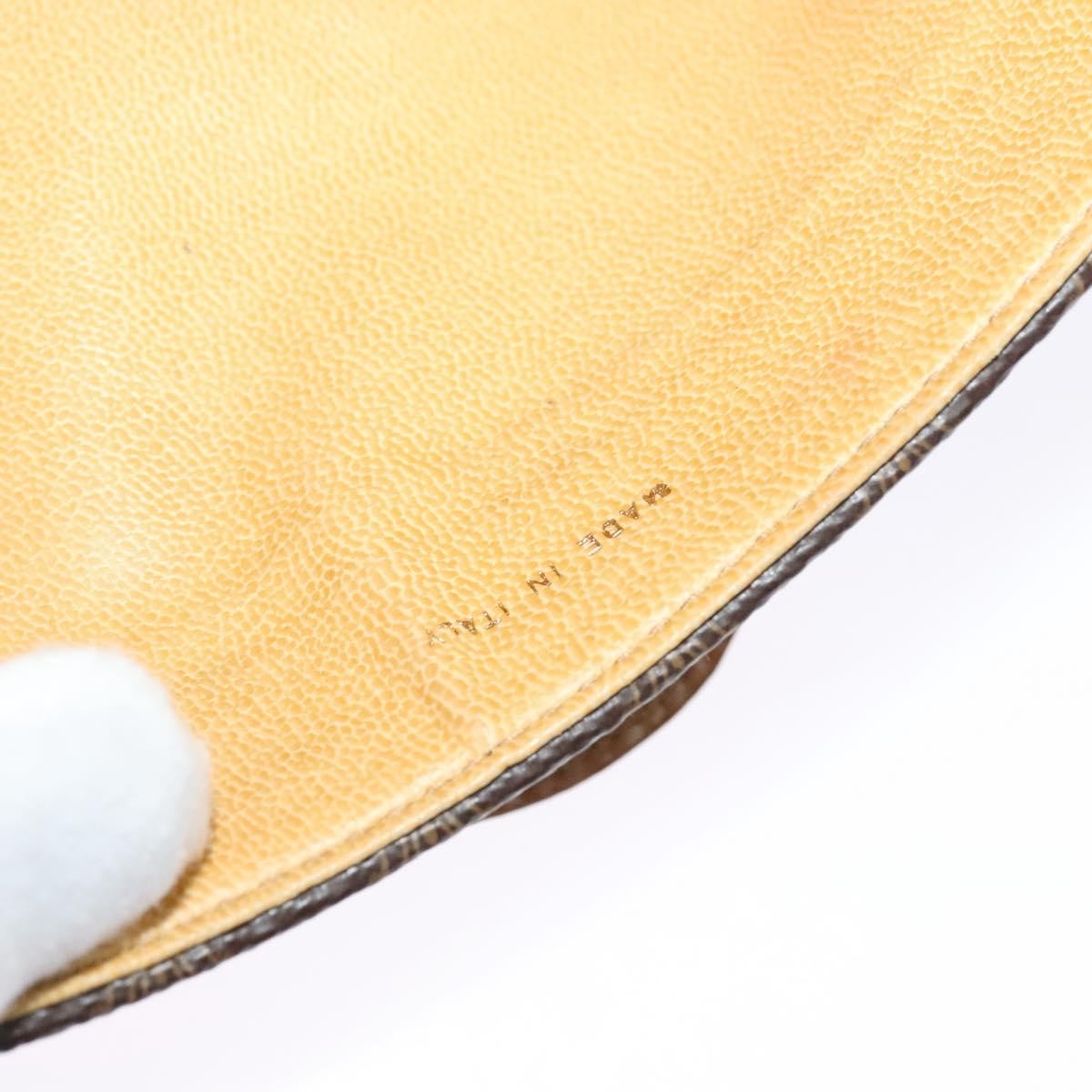 Celine Macadam Shoulder Bag PVC Leather, BROWN, CANVAS, Shoulder bag