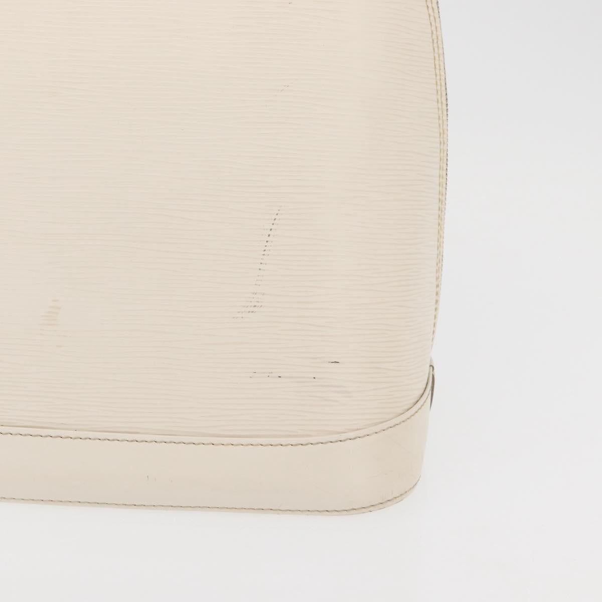 Louis Vuitton Alma Handbag Epi Leather, White, Leather, Handbag