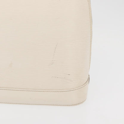 Louis Vuitton Alma Handbag Epi Leather, White, Leather, Handbag