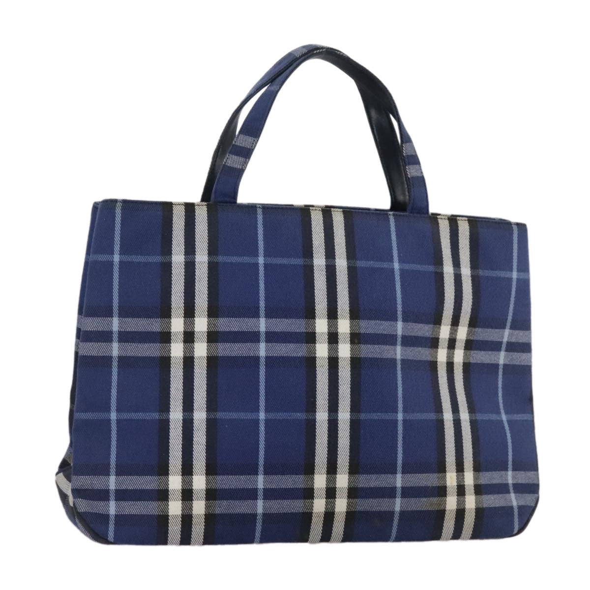 Burberry Nova Check Tote canvas check pattern, BLUE, CANVAS, Tote bag