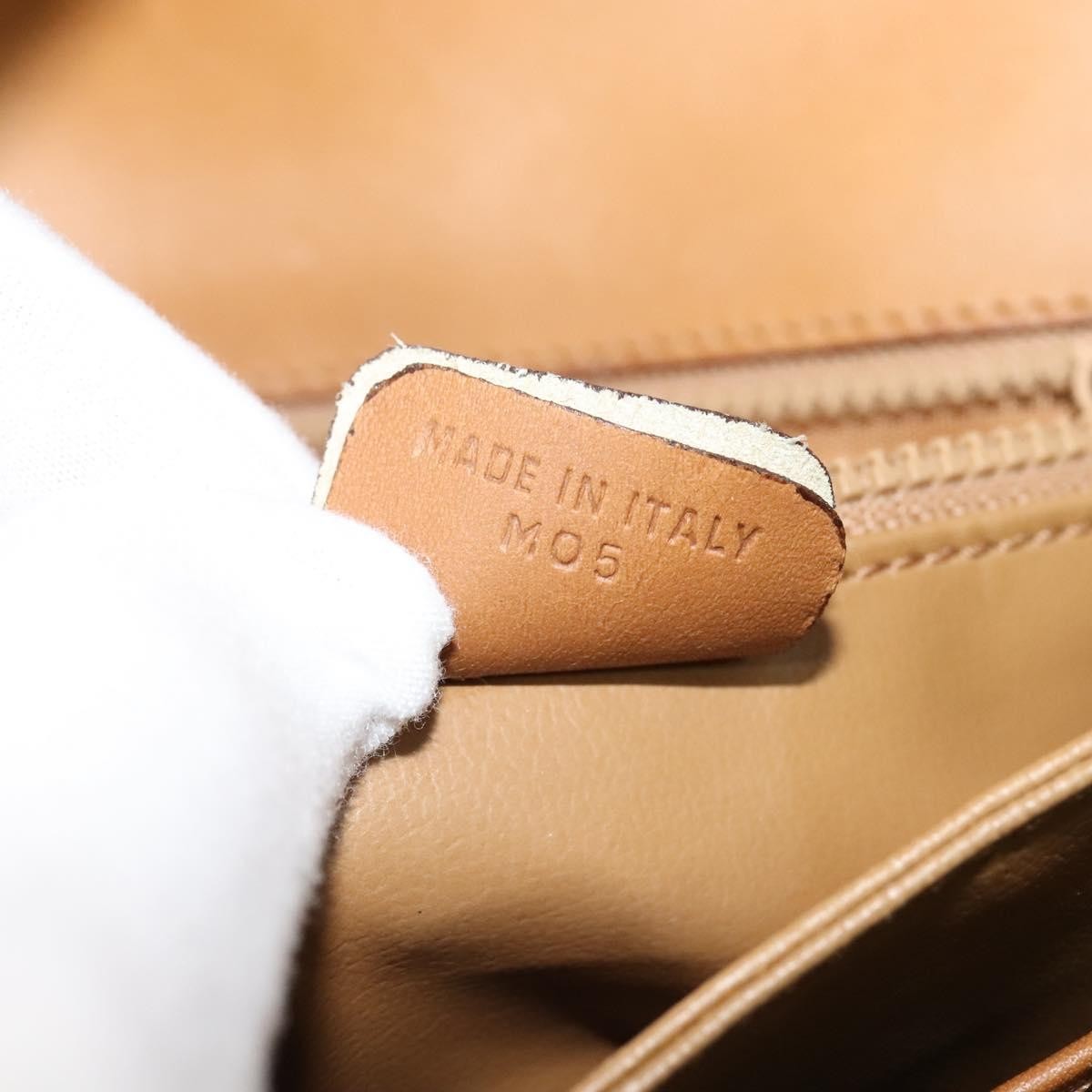 Celine Macadam Shoulder Bag PVC Leather, BEIGE, CANVAS, Shoulder bag