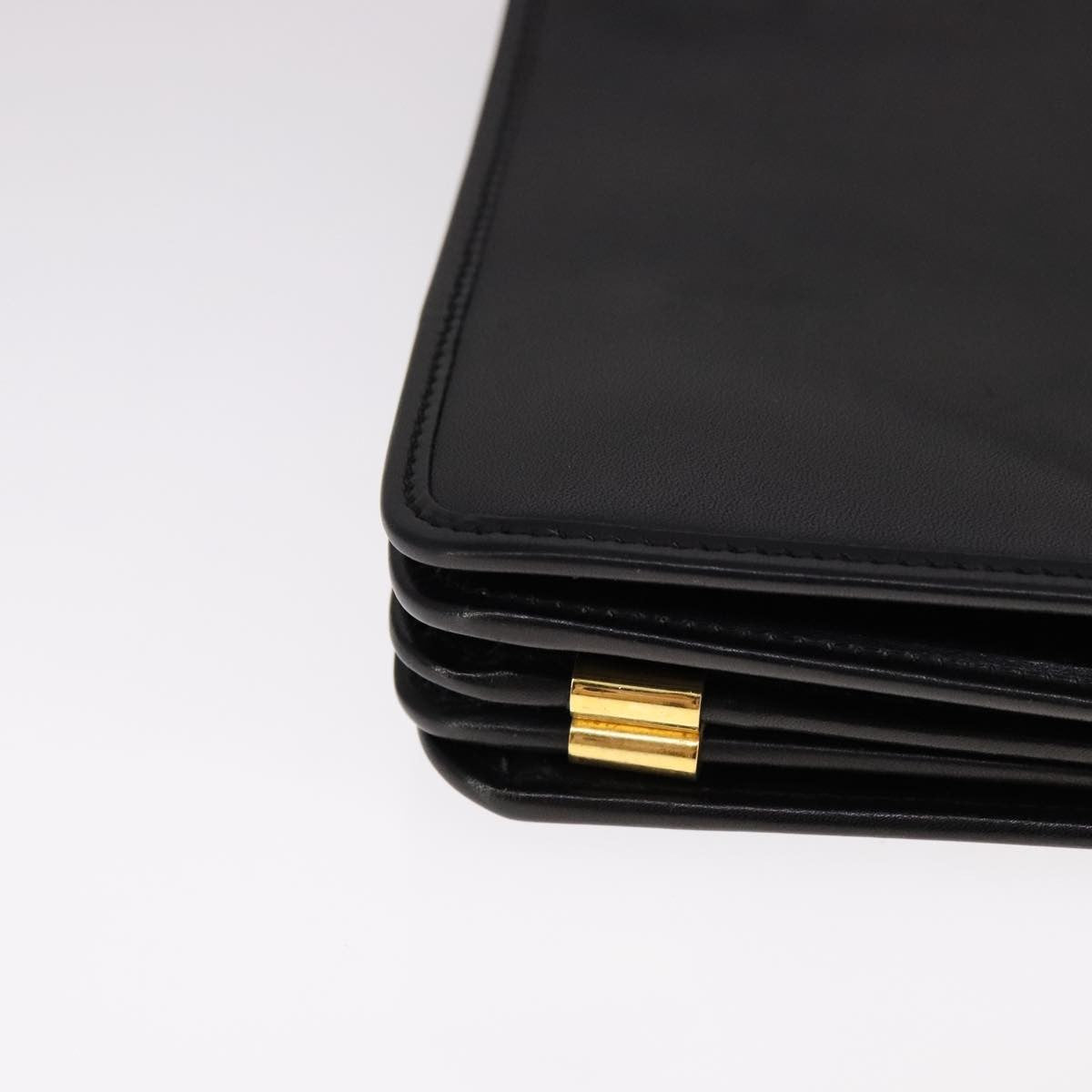 Christian Dior Vintage Shoulder Bag Leather, BLACK, LEATHER, Shoulder bag