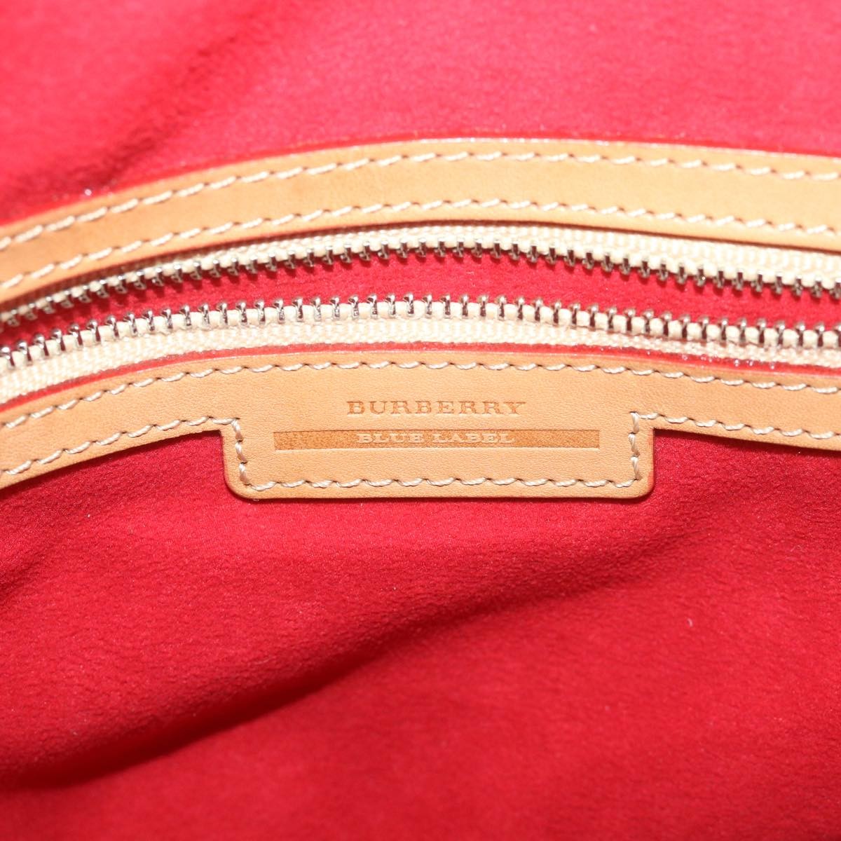 Burberry Open Tote Printed Canvas, BEIGE, CANVAS, Tote bag