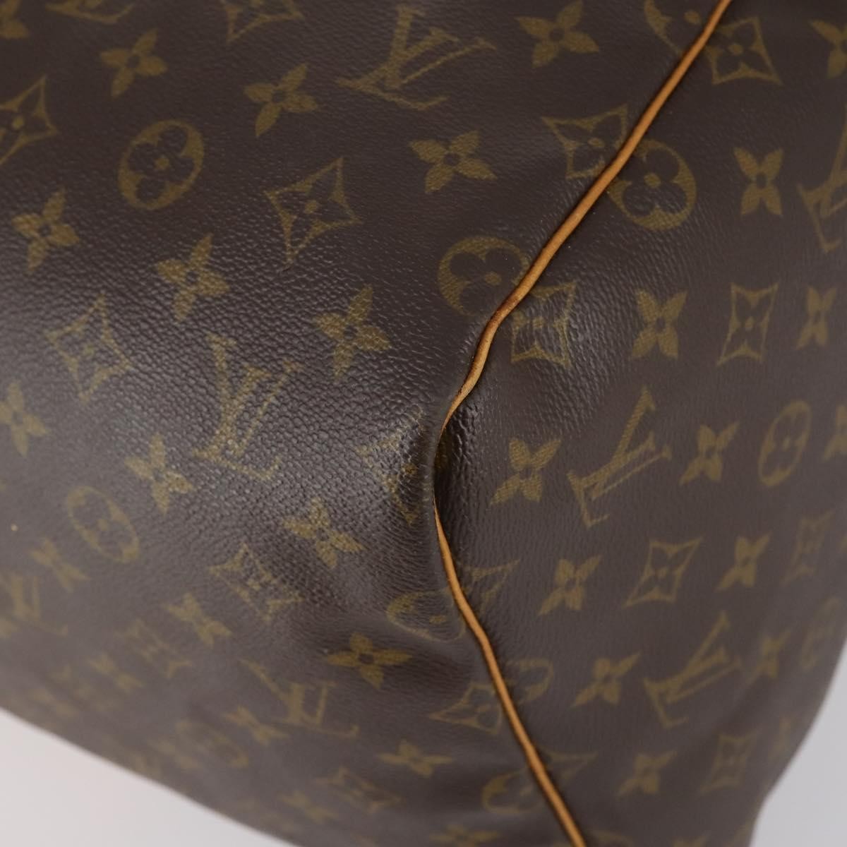Louis Vuitton Keepall Bag Monogram Canvas, BROWN, CANVAS, Travel bag