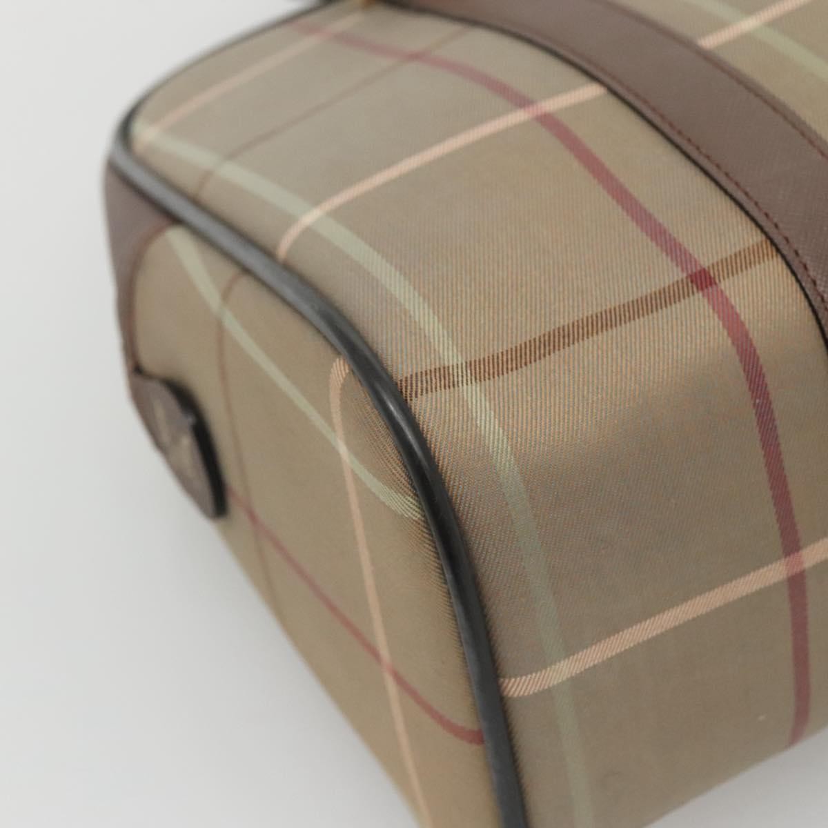Burberry Nova Check Bowling Bag Canvas, BROWN, CANVAS, Handbag