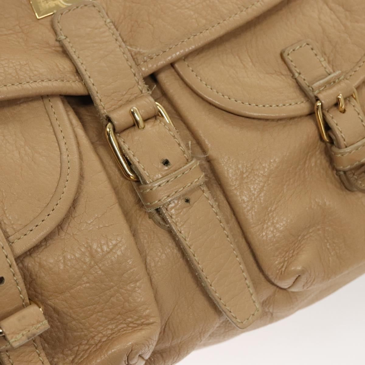 Bvlgari Shoulder bag Leather, BEIGE, LEATHER, Shoulder bag