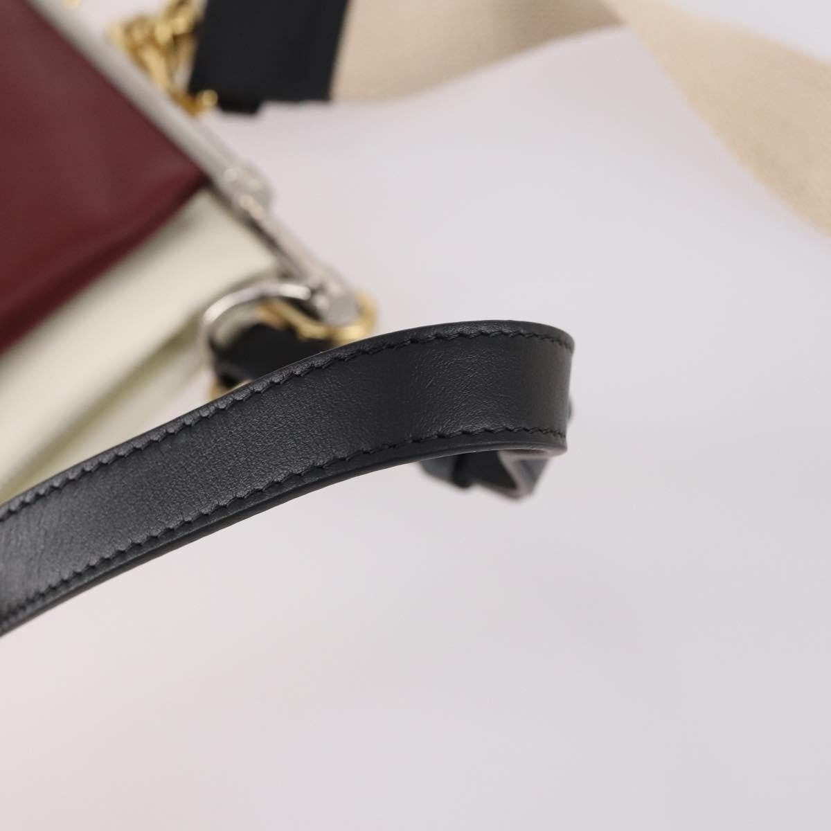 Chloe Roy Shoulder Bag Leather, BURGUNDY, LEATHER, Shoulder bag