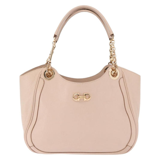Salvatore Ferragamo Betulla Chain Tote Leather, Pink, Leather, Handbag