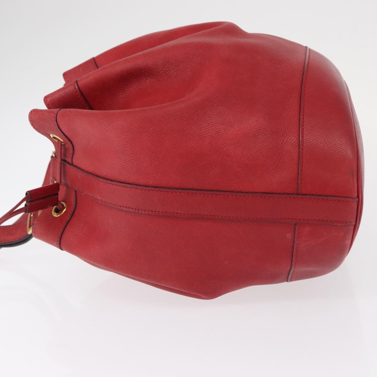 Hermes Market Handbag Leather, RED, LEATHER, Shoulder bag