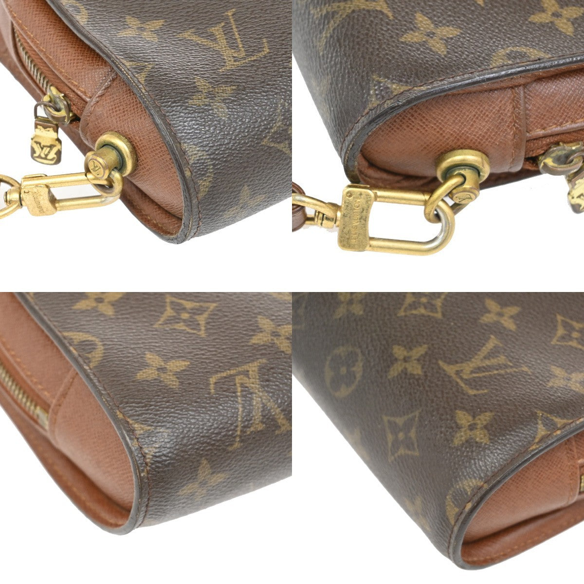 Louis Vuitton Pochette Orsay Monogram Canvas, BROWN, CANVAS, Clutche & pouche