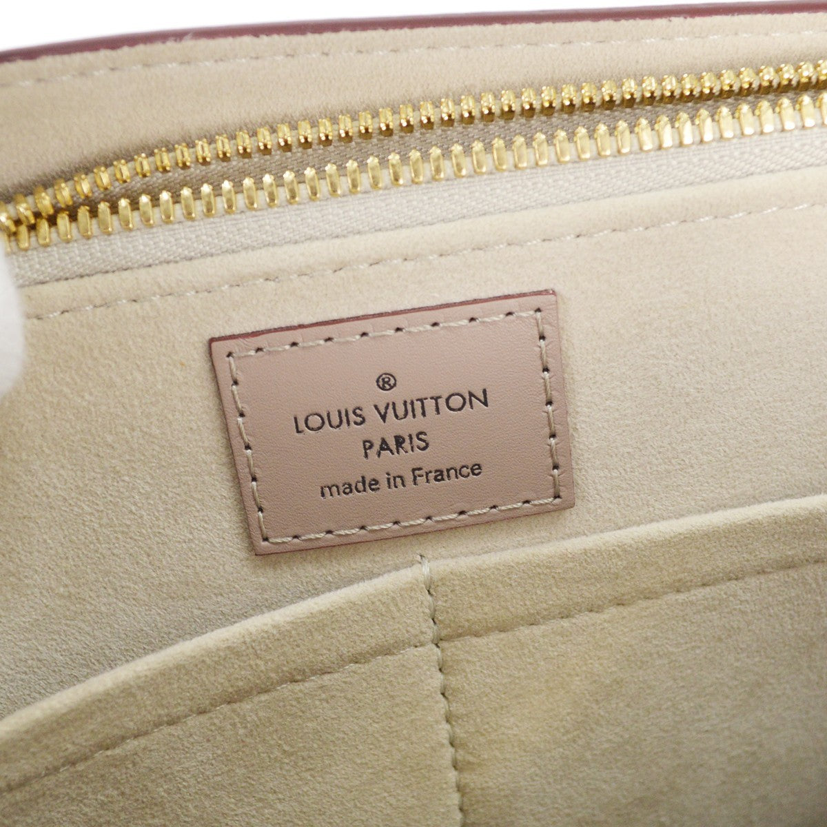 Louis Vuitton Very Tote Monogram Leather, BURGUNDY, LEATHER, Tote bag