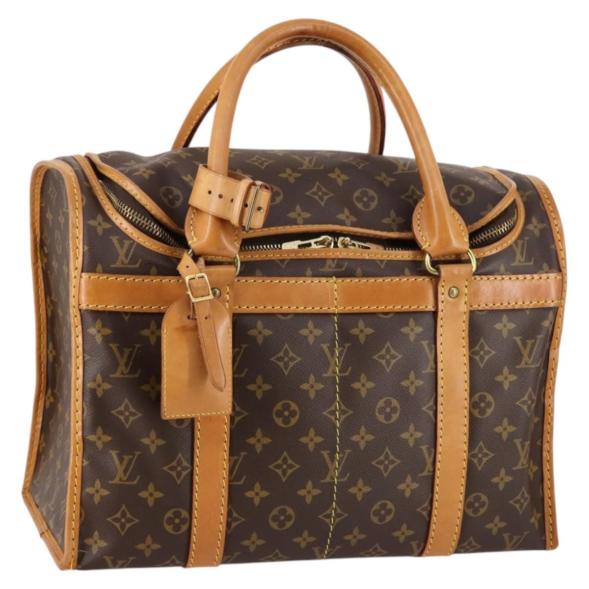 Louis Vuitton Dog Carrier Bag Monogram Canvas, BROWN, CANVAS, Travel bag