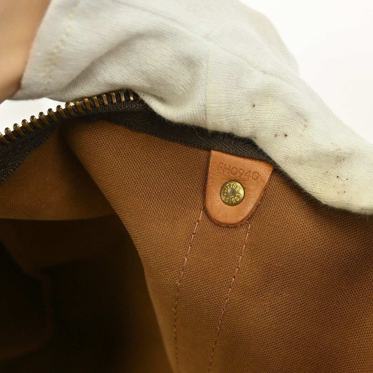 Louis Vuitton Keepall Bandouliere Bag Monogram Canvas, BROWN, CANVAS, Travel bag