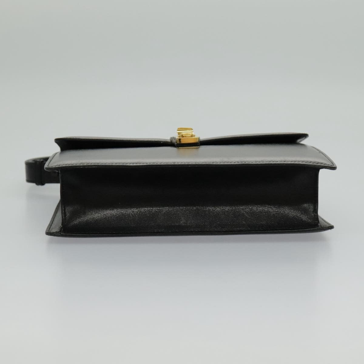 Celine Shoulder Bag Leather, BLACK, LEATHER, Shoulder bag