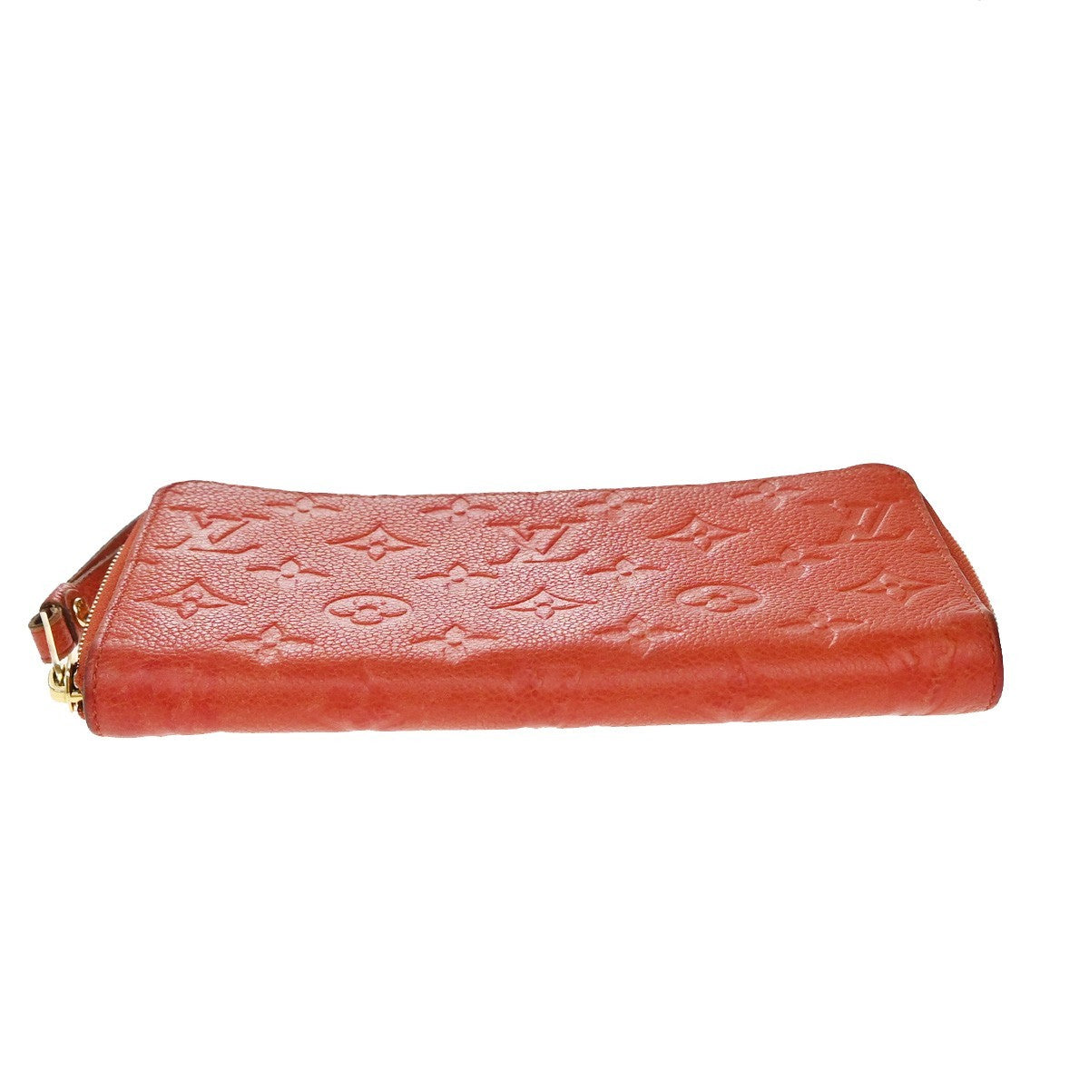 Louis Vuitton Secret Wallet Monogram Empreinte Leather, ORANGE, LEATHER, Wallets