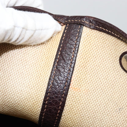 Hermes Garden Party Tote Canvas and Leather, BEIGE, CANVAS, Tote bag