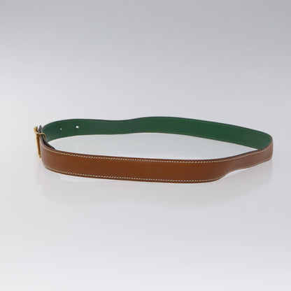 Hermes Constance Belt Leather, BROWN, LEATHER, Belts