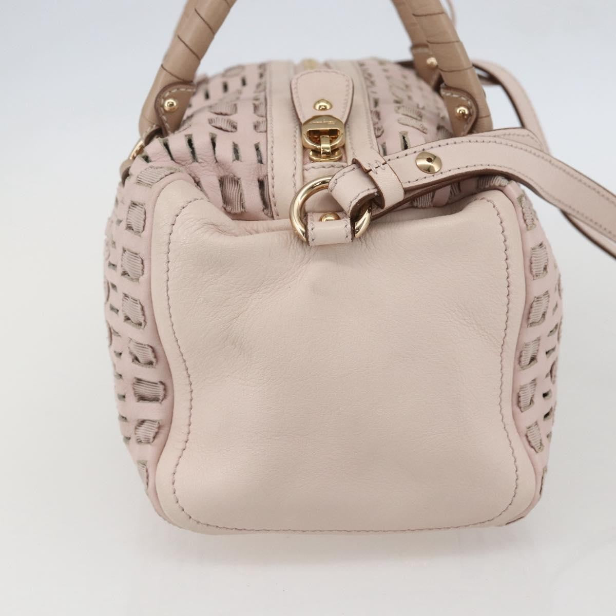 Salvatore Ferragamo Vala Handbag Leather, PINK, LEATHER, Handbag