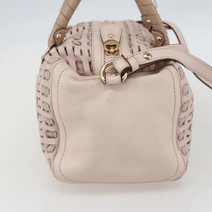 Salvatore Ferragamo Vala Handbag Leather, PINK, LEATHER, Handbag