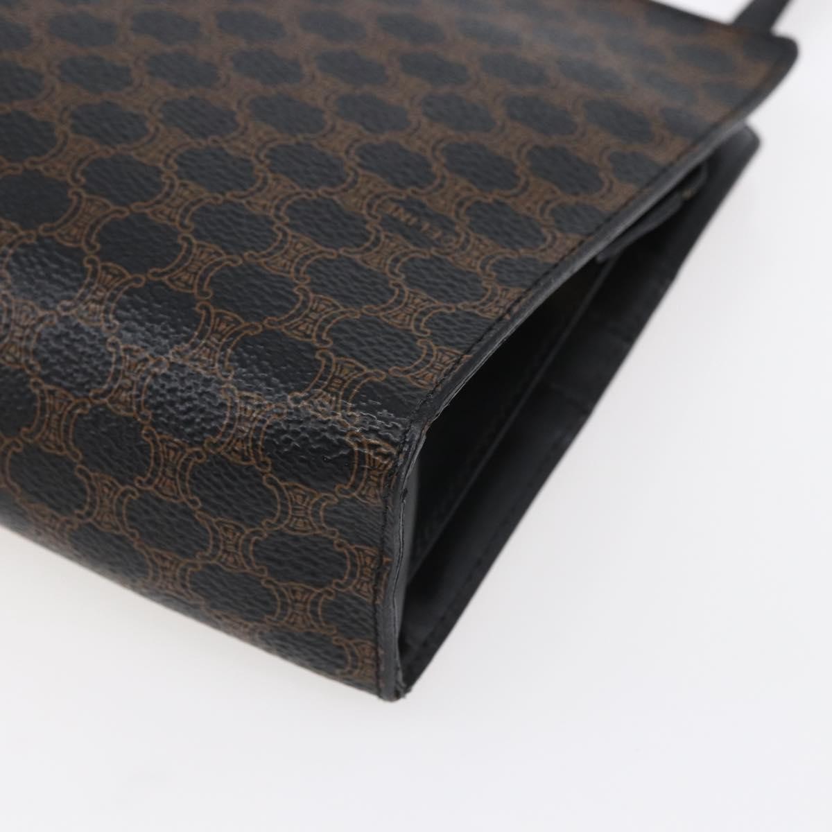 Celine Vintage Macadam Shoulder Bag Canvas, BLACK, CANVAS, Shoulder bag