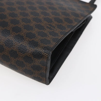 Celine Vintage Macadam Shoulder Bag Canvas, BLACK, CANVAS, Shoulder bag