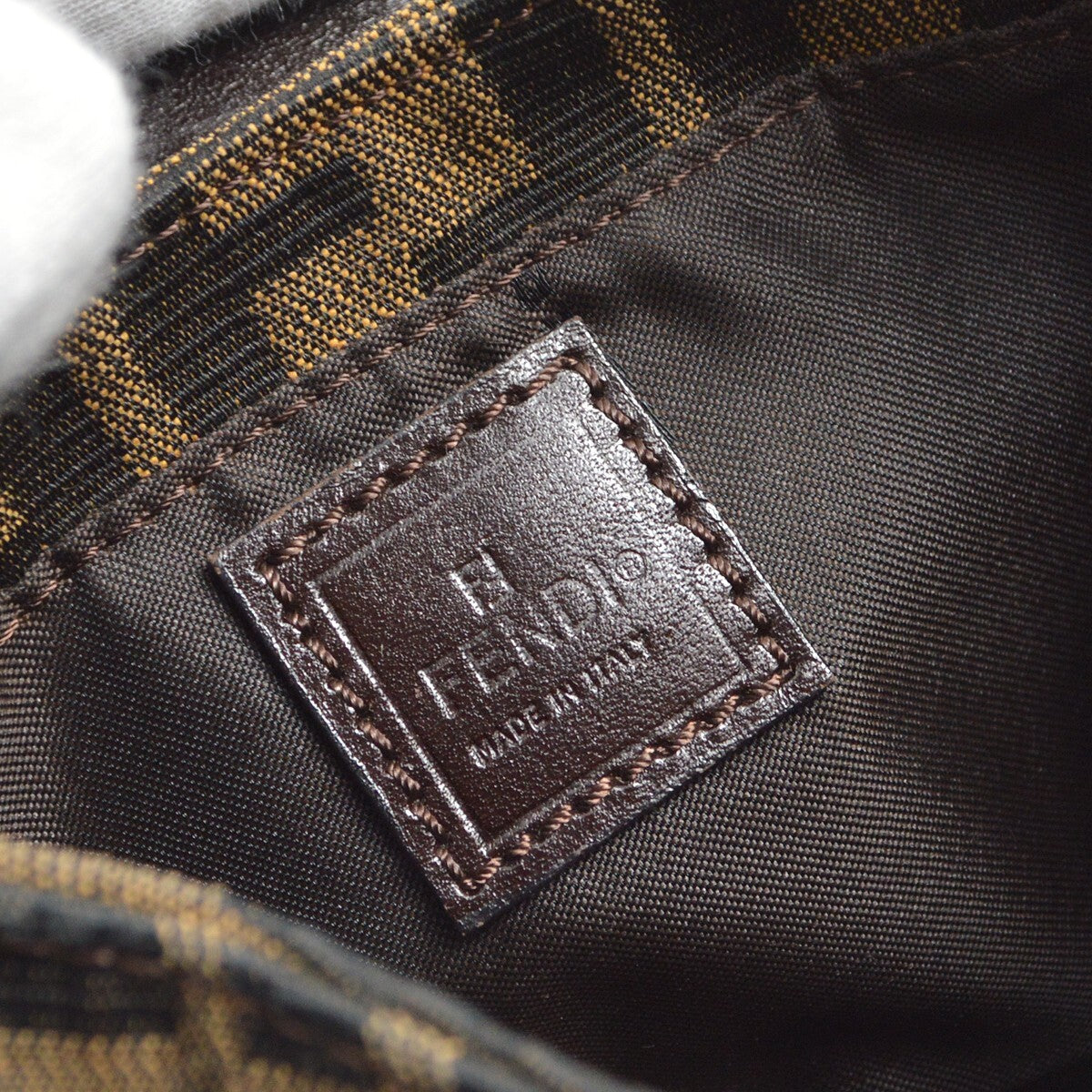 Fendi Cookie Hobo Zucca Canvas, BROWN, CANVAS, Clutche & pouche