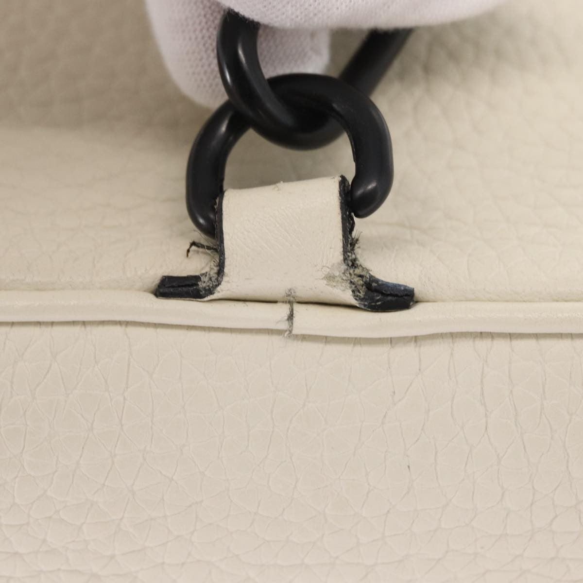 Louis Vuitton Christopher Backpack Taurillon Leather, WHITE, LEATHER, Shoulder bag