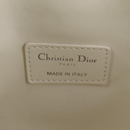 Christian Dior DiorTravel Nomad Pouch Macrocannage Quilt Calfskin, WHITE, LEATHER, Clutche & pouche
