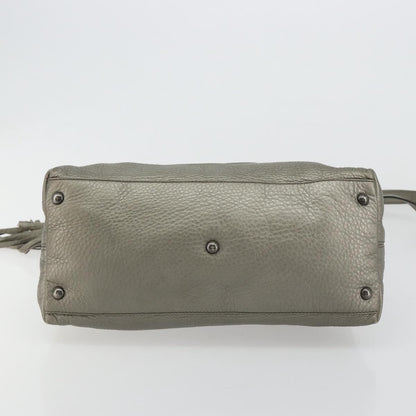 Gucci Soho Convertible Top Handle Bag Leather, Silver, Leather, Handbag