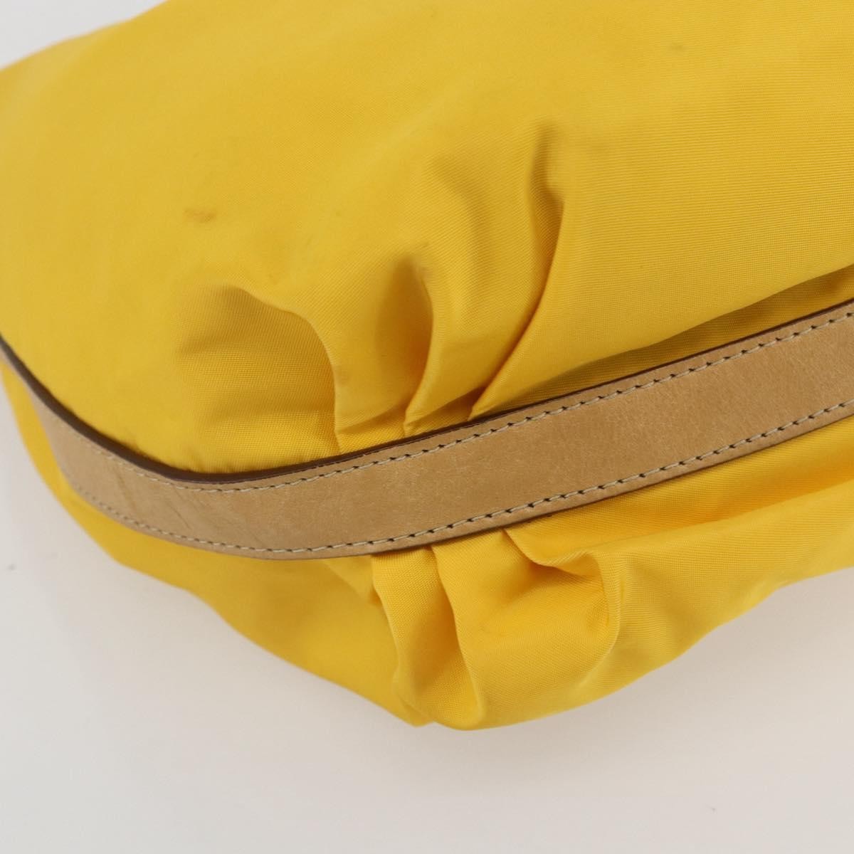 Prada Vintage Shoulder Bag Tessuto, YELLOW, NYLON, Shoulder bag