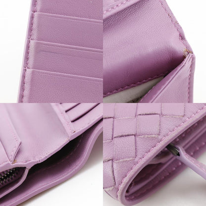 Bottega Veneta Bifold Wallet Intrecciato Nappa, Pink, Leather, Wallet