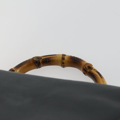 Gucci Vintage Bamboo Backpack Leather, BLACK, LEATHER, Backpack