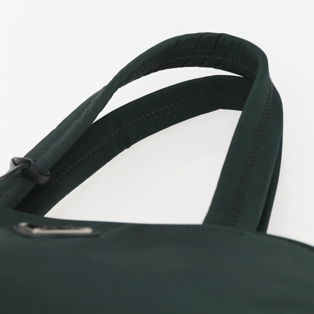 Prada Bowling Shoulder Bag Tessuto, GREEN, NYLON, Handbag