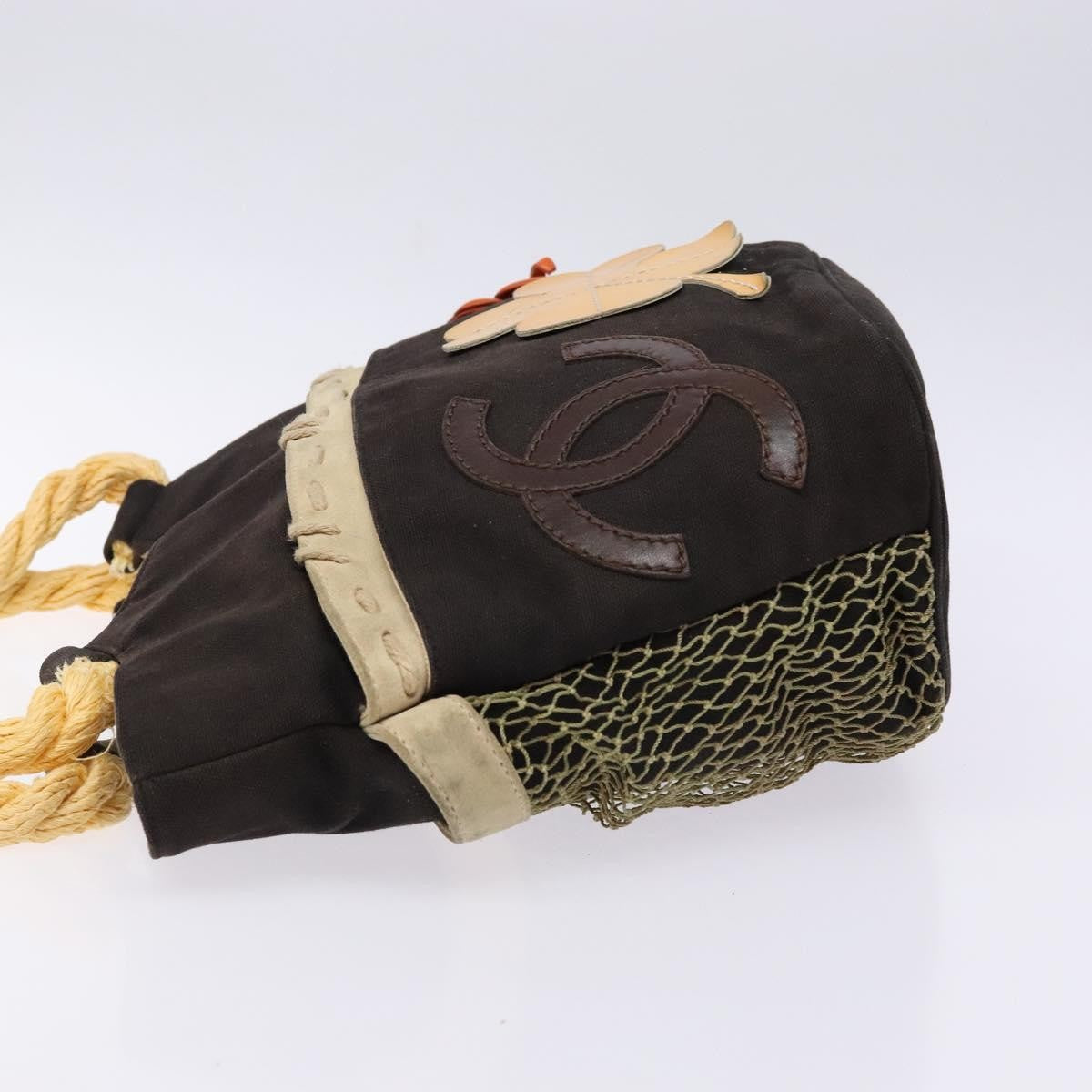 Chanel Camellia Flower Tote Canvas, BLACK, CANVAS, Tote bag