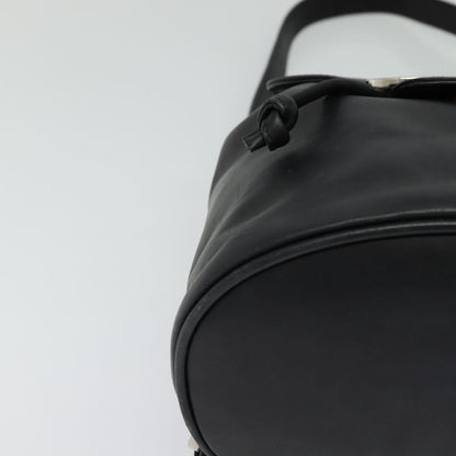 Salvatore Ferragamo Gancini Flap Drawstring Backpack Leather, BLACK, LEATHER, Backpack