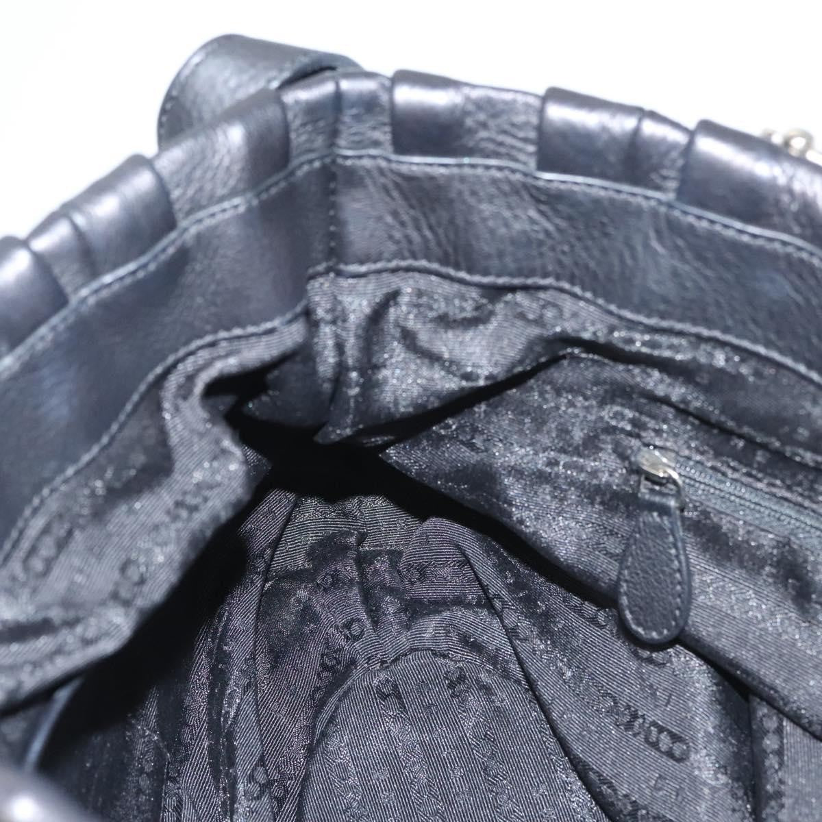 Celine Pillow Handbag Leather, BLACK, LEATHER, Handbag