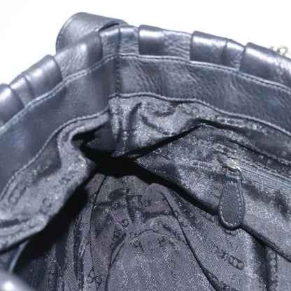 Celine Pillow Handbag Leather, BLACK, LEATHER, Handbag