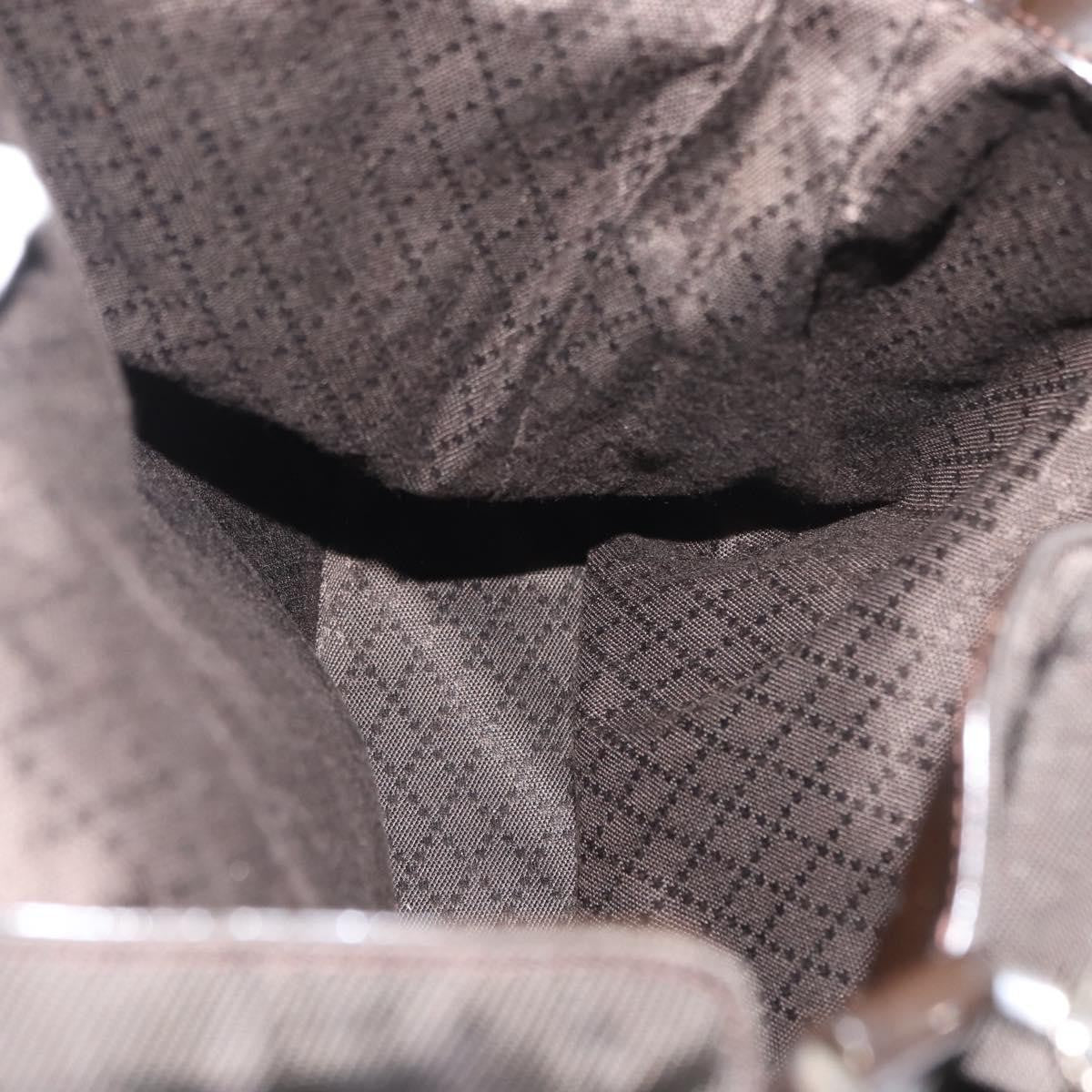 Gucci Vintage Bamboo Shoulder Bag Nylon, BROWN, NYLON, Shoulder bag